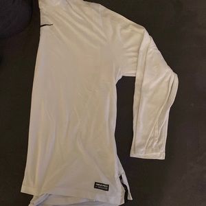 Large Nike  White Dri-Fit Long Sleeve